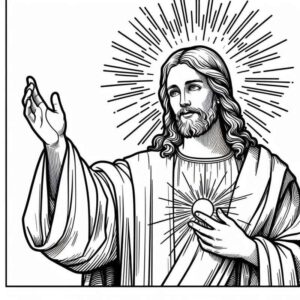 Desenho de Jesus Desenho Colorir Imprimir 167