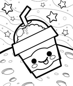 Desenho de Kawaii Desenho Colorir Imprimir 17