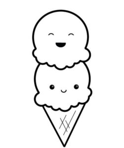 Desenho de Kawaii Desenho Colorir Imprimir 25