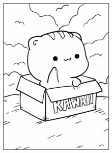 Desenho de Kawaii Desenho Colorir Imprimir 32