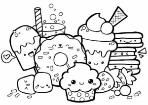 Desenho de Kawaii Desenho Colorir Imprimir 33