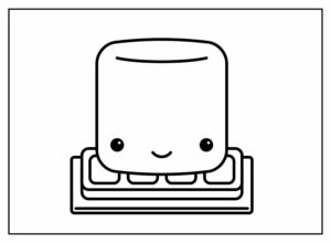 Desenho de Kawaii Desenho Colorir Imprimir 48