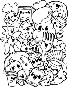 Desenho de Kawaii Desenho Colorir Imprimir 58