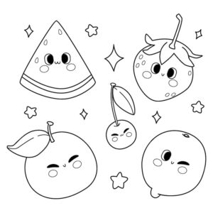 Desenho de Kawaii Desenho Colorir Imprimir 92