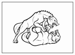 Desenho de Lobo Desenho Colorir Imprimir 10