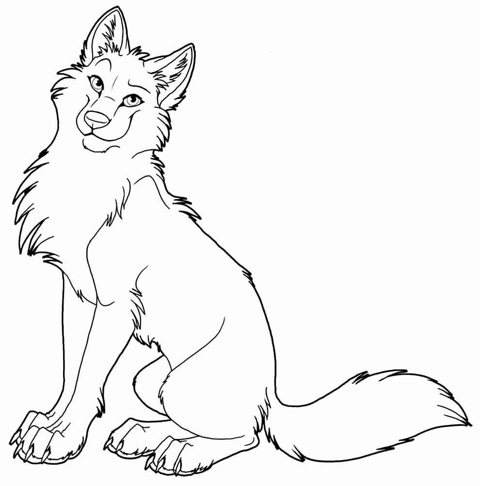 Desenho de Lobo Desenho Colorir Imprimir 11