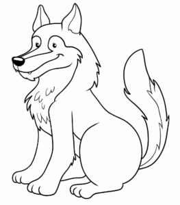 Desenho de Lobo Desenho Colorir Imprimir 13