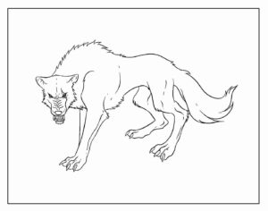 Desenho de Lobo Desenho Colorir Imprimir 27