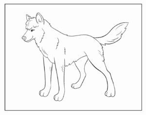 Desenho de Lobo Desenho Colorir Imprimir 41