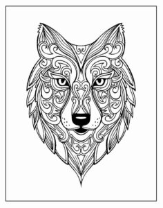 Desenho de Lobo Desenho Colorir Imprimir 45