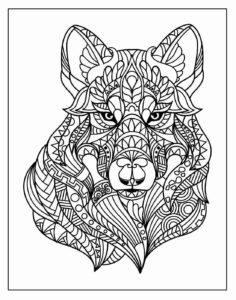 Desenho de Lobo Desenho Colorir Imprimir 46