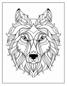 Desenho de Lobo Desenho Colorir Imprimir 48