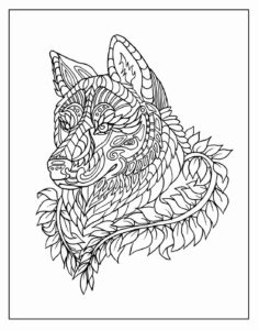 Desenho de Lobo Desenho Colorir Imprimir 49