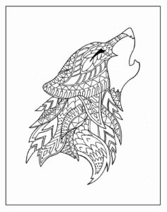 Desenho de Lobo Desenho Colorir Imprimir 50