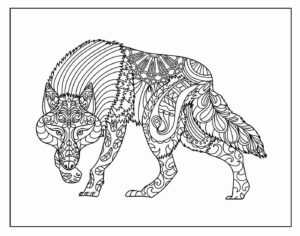 Desenho de Lobo Desenho Colorir Imprimir 51
