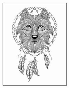 Desenho de Lobo Desenho Colorir Imprimir 52
