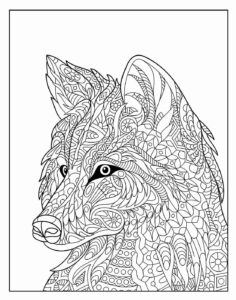 Desenho de Lobo Desenho Colorir Imprimir 53