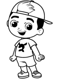 Desenho de Luccas Neto Desenho Colorir Imprimir 04