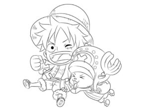 Desenho de Luffy Desenho Colorir Imprimir 02
