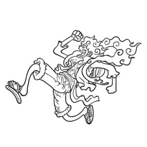 Desenho de Luffy Desenho Colorir Imprimir 05