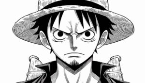 Desenho de Luffy Desenho Colorir Imprimir 07