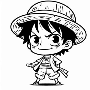 Desenho de Luffy Desenho Colorir Imprimir 10