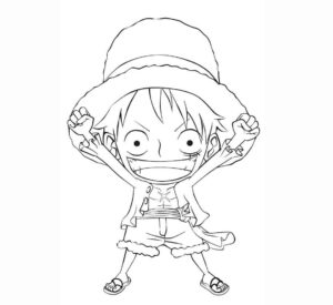 Desenho de Luffy Desenho Colorir Imprimir 15
