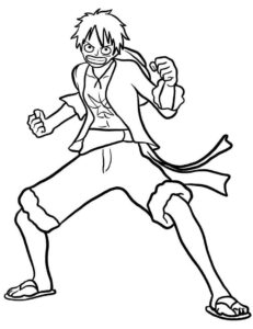 Desenho de Luffy Desenho Colorir Imprimir 17