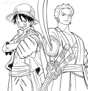 Desenho de Luffy Desenho Colorir Imprimir 19