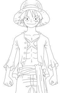 Desenho de Luffy Desenho Colorir Imprimir 23