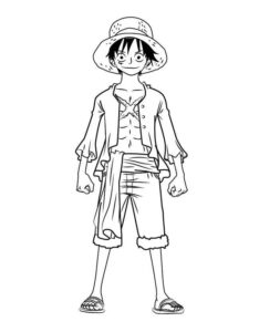 Desenho de Luffy Desenho Colorir Imprimir 24
