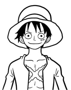 Desenho de Luffy Desenho Colorir Imprimir 25