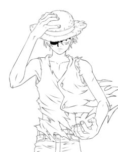 Desenho de Luffy Desenho Colorir Imprimir 27