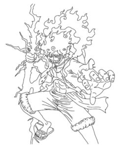 Desenho de Luffy Desenho Colorir Imprimir 33