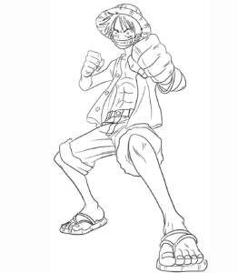 Desenho de Luffy Desenho Colorir Imprimir 34