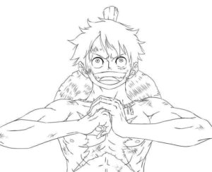 Desenho de Luffy Desenho Colorir Imprimir 35