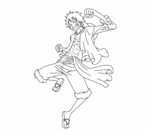 Desenho de Luffy Desenho Colorir Imprimir 36