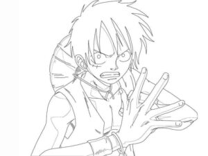 Desenho de Luffy Desenho Colorir Imprimir 40