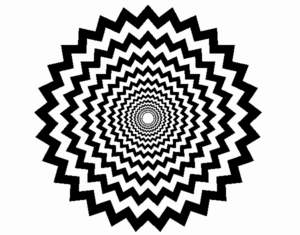 Desenho de Mandala Ilusao De Otica