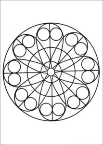 Desenho de Mandala Para Colorir A4
