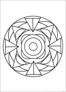 Desenho de Mandala Para Colorir Divertida