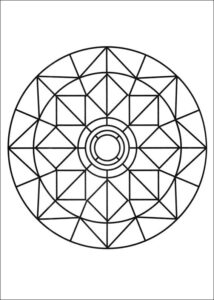 Desenho de Mandala Para Colorir Grande