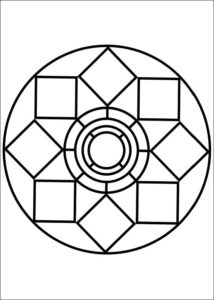 Desenho de Mandala Para Colorir Lotus