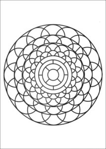 Desenho de Mandala Para Colorir Pintar