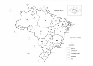Desenho de Mapa Do Brasil Desenho Colorir Imprimir 04