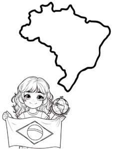 Desenho de Mapa Do Brasil Desenho Colorir Imprimir 12