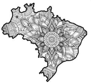 Desenho de Mapa Do Brasil Desenho Colorir Imprimir 16