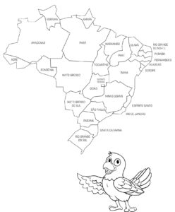 Desenho de Mapa Do Brasil Desenho Colorir Imprimir 17
