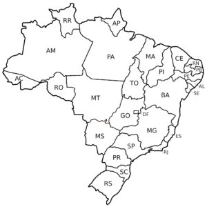 Desenho de Mapa Politico Do Brasil Divisao Estados Desenhos Para Colorir Pintar Imprimir 1