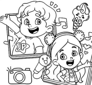 Desenho de Maria Clara E Jp Desenho Colorir Imprimir 07